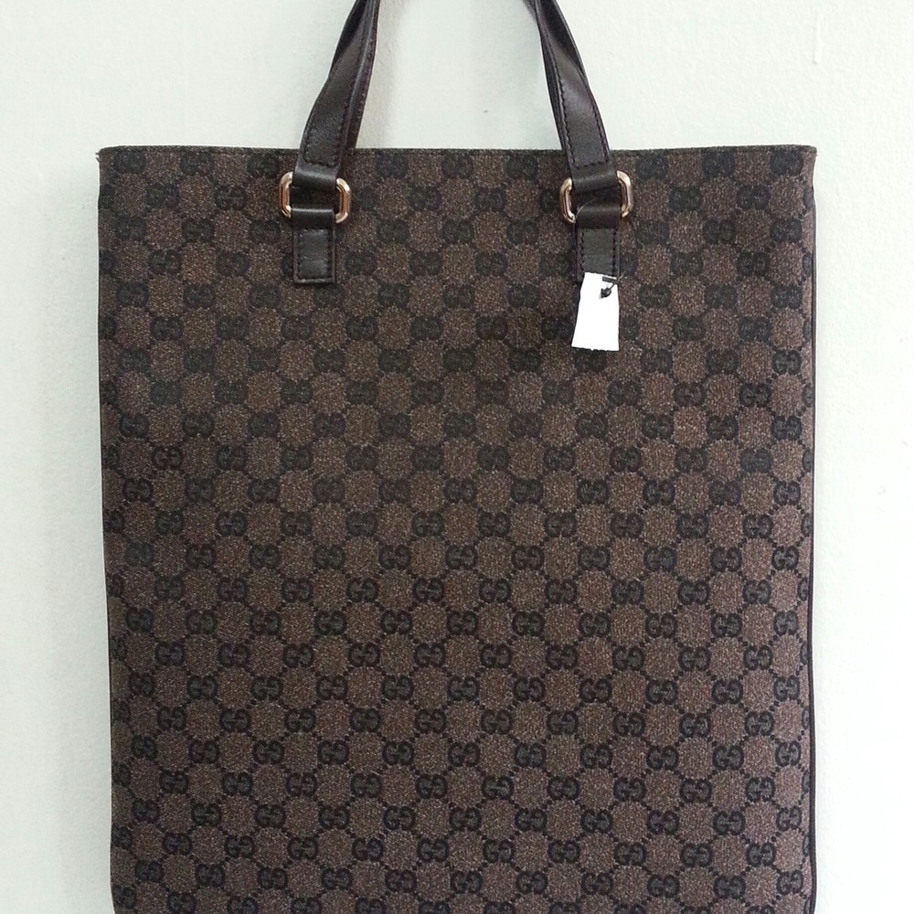 NWT Authentic Gucci GG Canvas Traveling Flat Tote - Picture 4 of 7